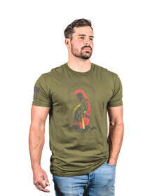 Nine Line Never Retreat Short Sleeve T-Shirt in Military Green